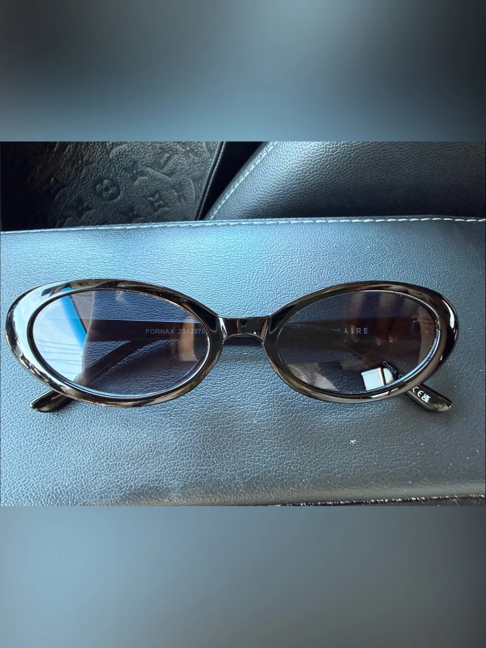 Aire Fornax 53mm Black Oval Sunglasses for Women